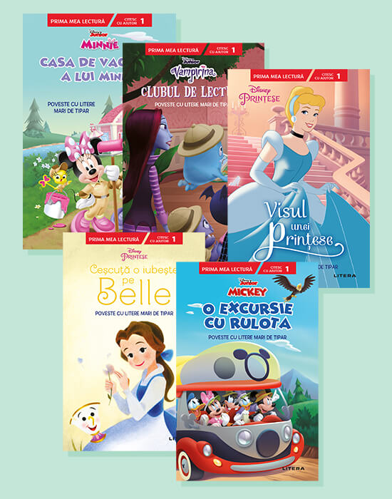 Pachet Carte cu majuscule Disney – Prima mea lectura. Nivelul 1 (varsta poza bestsellers.ro