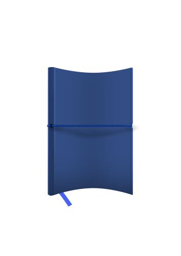 Agenda nedatata A5 Castelli, coperta flexibila Horizon mat bleumarin, elastic orizontal bleumarin, d