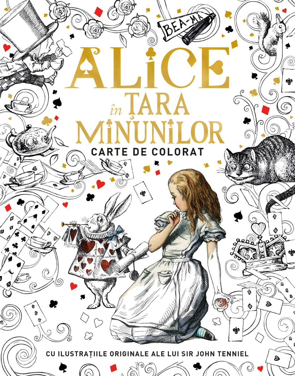 Alice in Țara Minunilor. Carte de colorat Alice poza bestsellers.ro