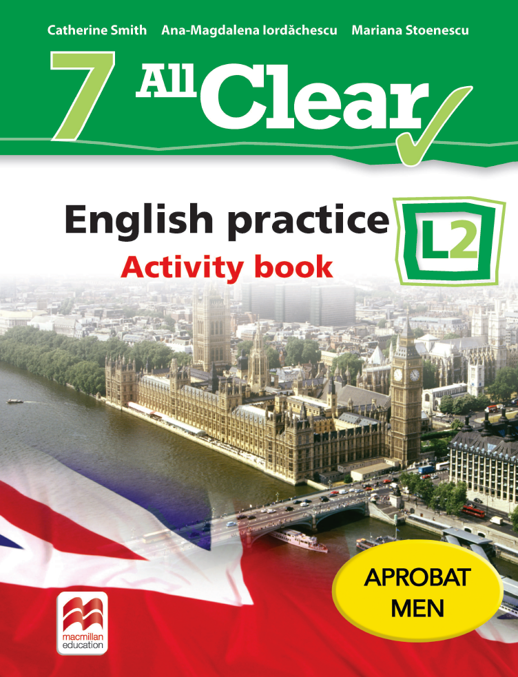 All Clear. English practice. Activity book. L 2. Lectia de engleza (clasa a VII-a)