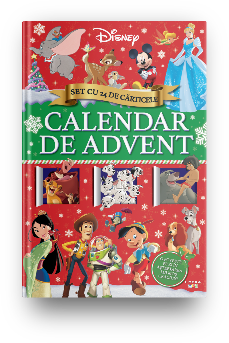 Disney. Calendar de Advent. Set cu 24 de carticele (transport gratuit)