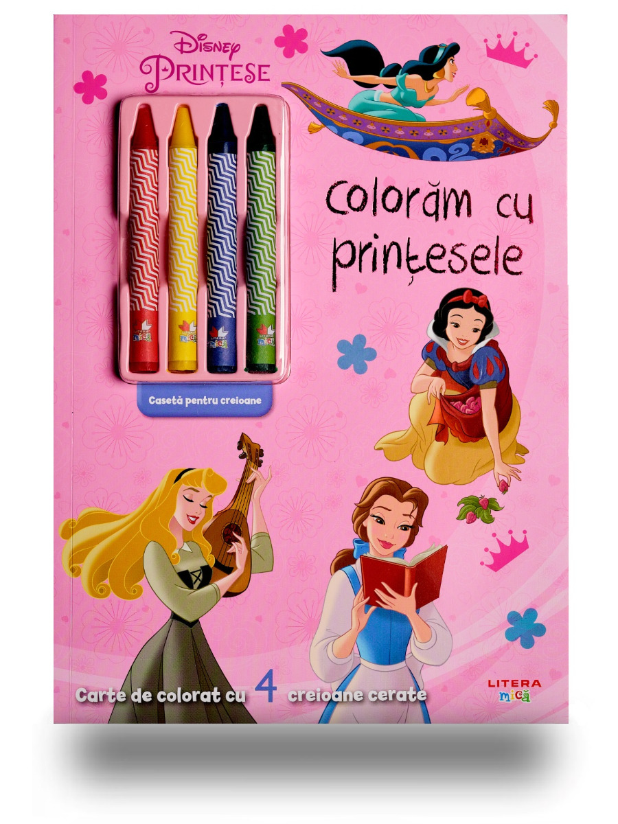 Disney. Printese. Coloram cu printesele (contine 4 creioane cerate) Copii