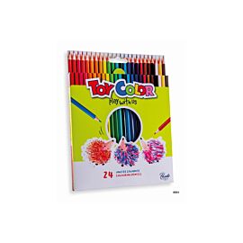 Creioane colorate Toy Color, 24 bucati