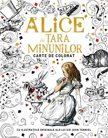 Alice in Țara Minunilor. Carte de colorat