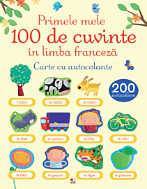Primele mele 100 de cuvinte în limba franceză. Carte cu autocolante