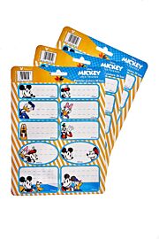 Etichete scolare autoadezive Disney Mickey & Friends , 30 de bucati