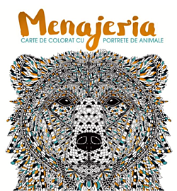 Menajeria. Carte de colorat cu portrete de animale