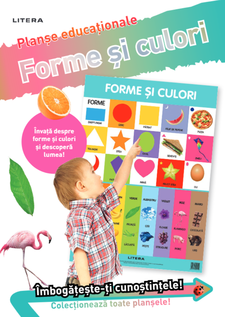 Forme și culori. Planșe educaționale