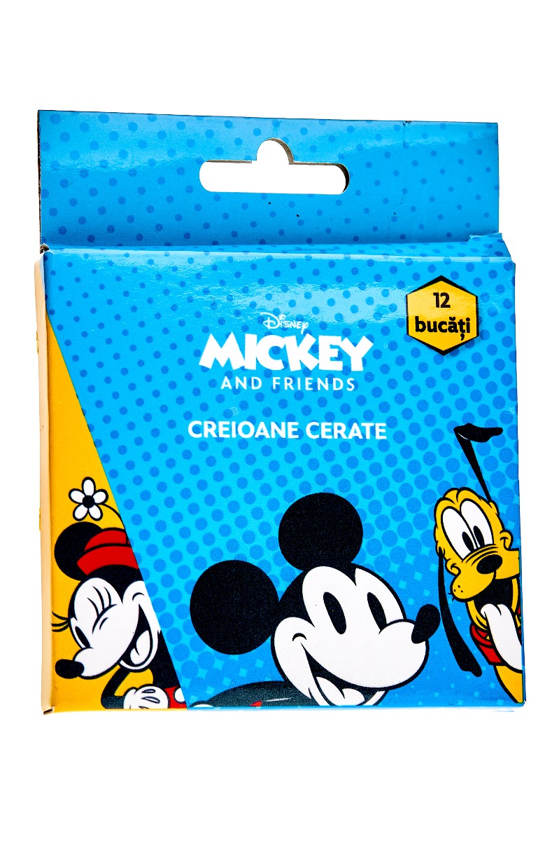 Creioane cerate Disney Mickey & Friends, 12 bucati