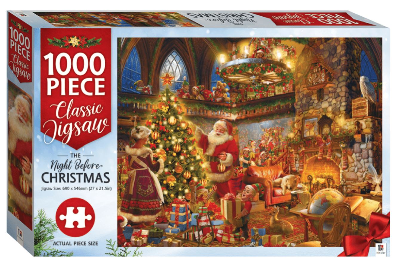 Christmas 1000-Piece Jigsaw: The Night Before Christmas Litera imagine 2022 cartile.ro