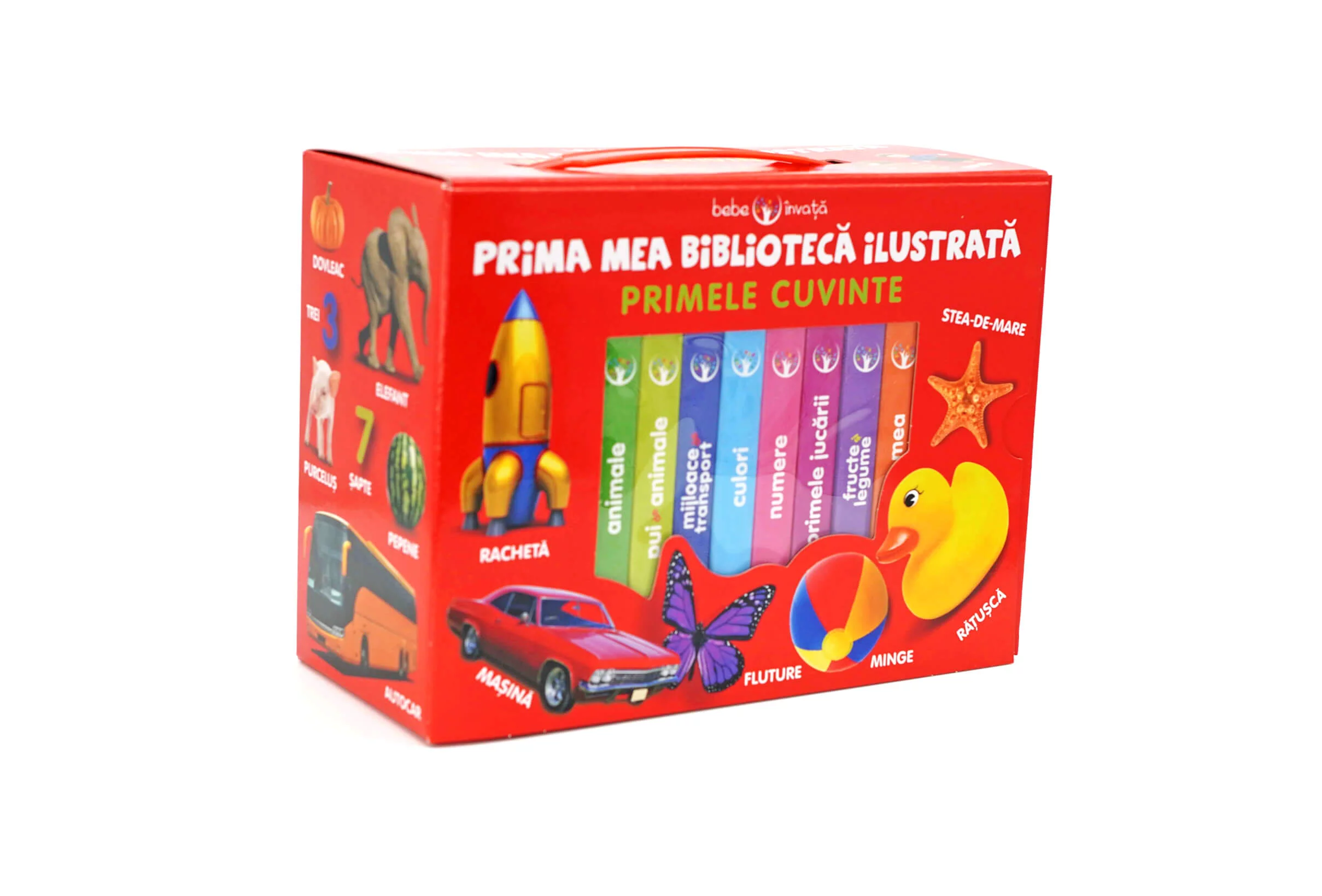 Cutie Prima mea bibliotecă ilustrată. Primele cuvinte. Bebe învață